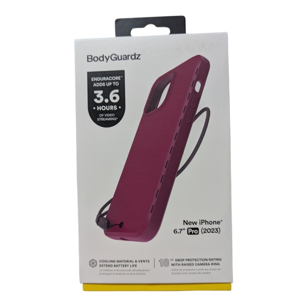 O4. Body Guardz Paradigm Pro MagSafe Case for Apple iPhone 15 Pro Max - Red